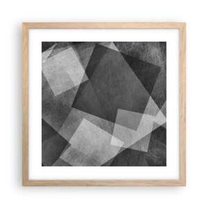 Plakat w ramie jasny dąb - Odwieczny symbol trwałości i porządku - 40x40 cm