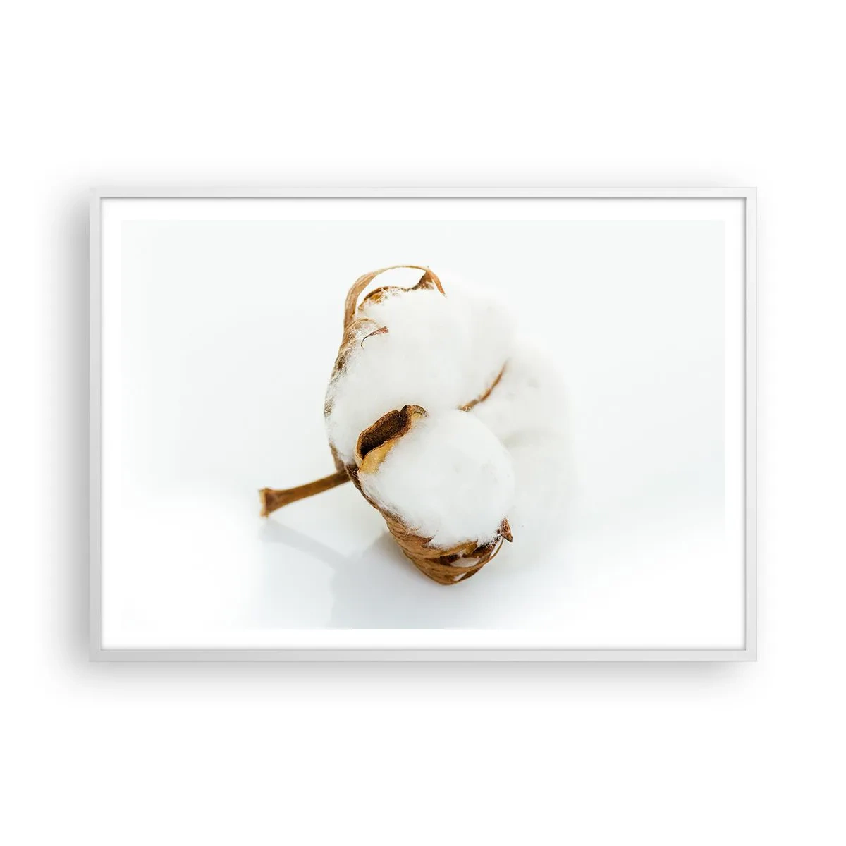 Plakat w białej ramie - Miękka z natury - 100x70 cm