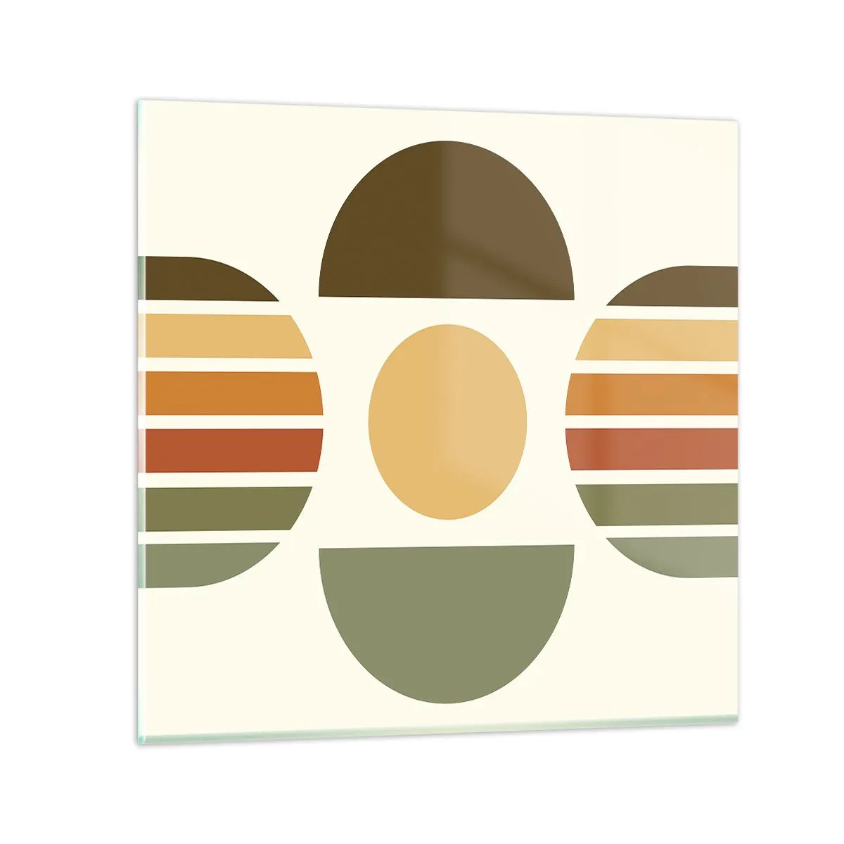 Obraz na szkle - W kolorach ziemi - 60x60 cm