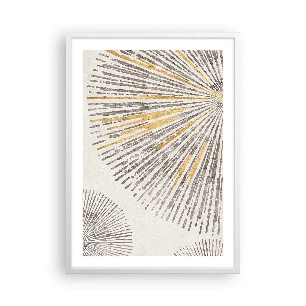 Plakat w białej ramie - Uroda promienia - 50x70 cm