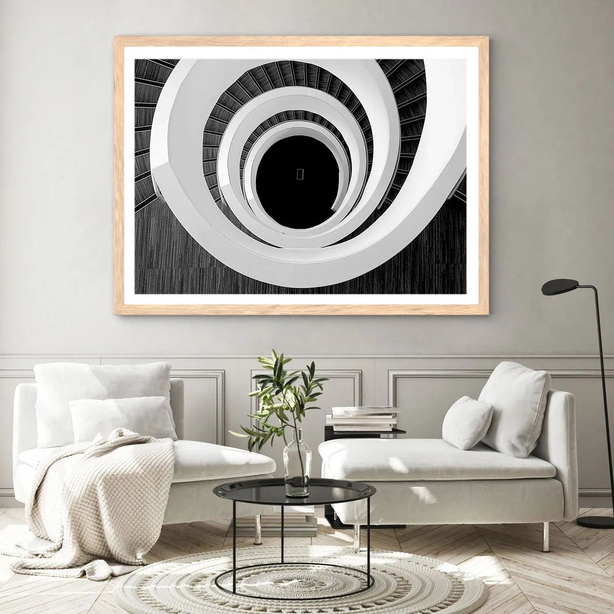 Plakat w ramie jasny dąb - Do istoty rzeczy - 50x40 cm