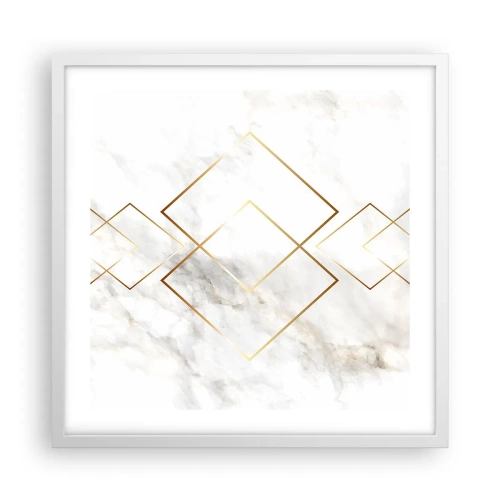 Plakat w białej ramie - Widok na nieskończoność - 50x50 cm