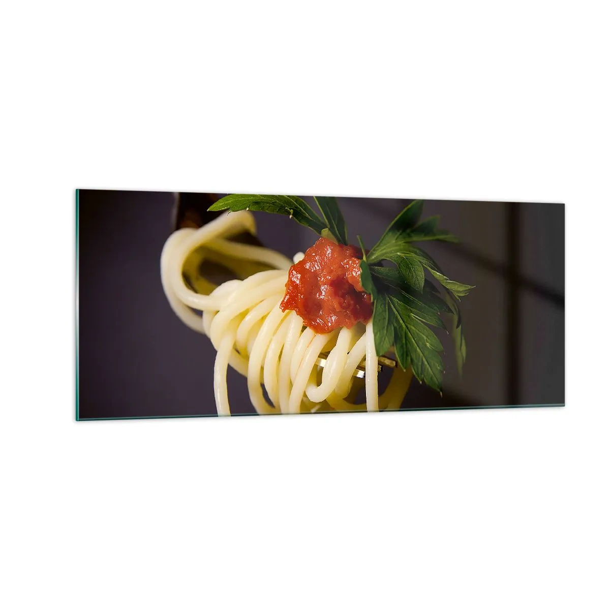 Obraz na szkle - Smakowity kęs - 100x40 cm