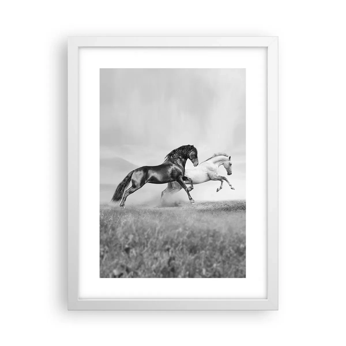 Plakat w białej ramie - Anioły i demony - 30x40 cm