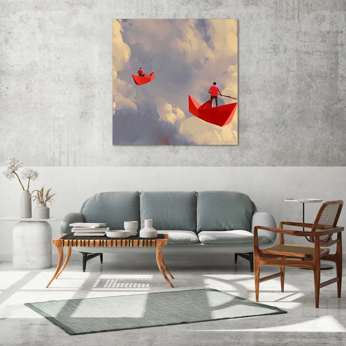 Obraz na szkle - Wyprawa marzycieli - 70x70 cm