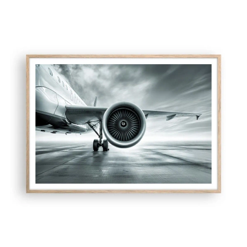 Plakat w ramie jasny dąb - Jest moc! - 100x70 cm