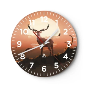 Zegar ścienny - Ta noc do innych jest niepodobna - 40x40 cm