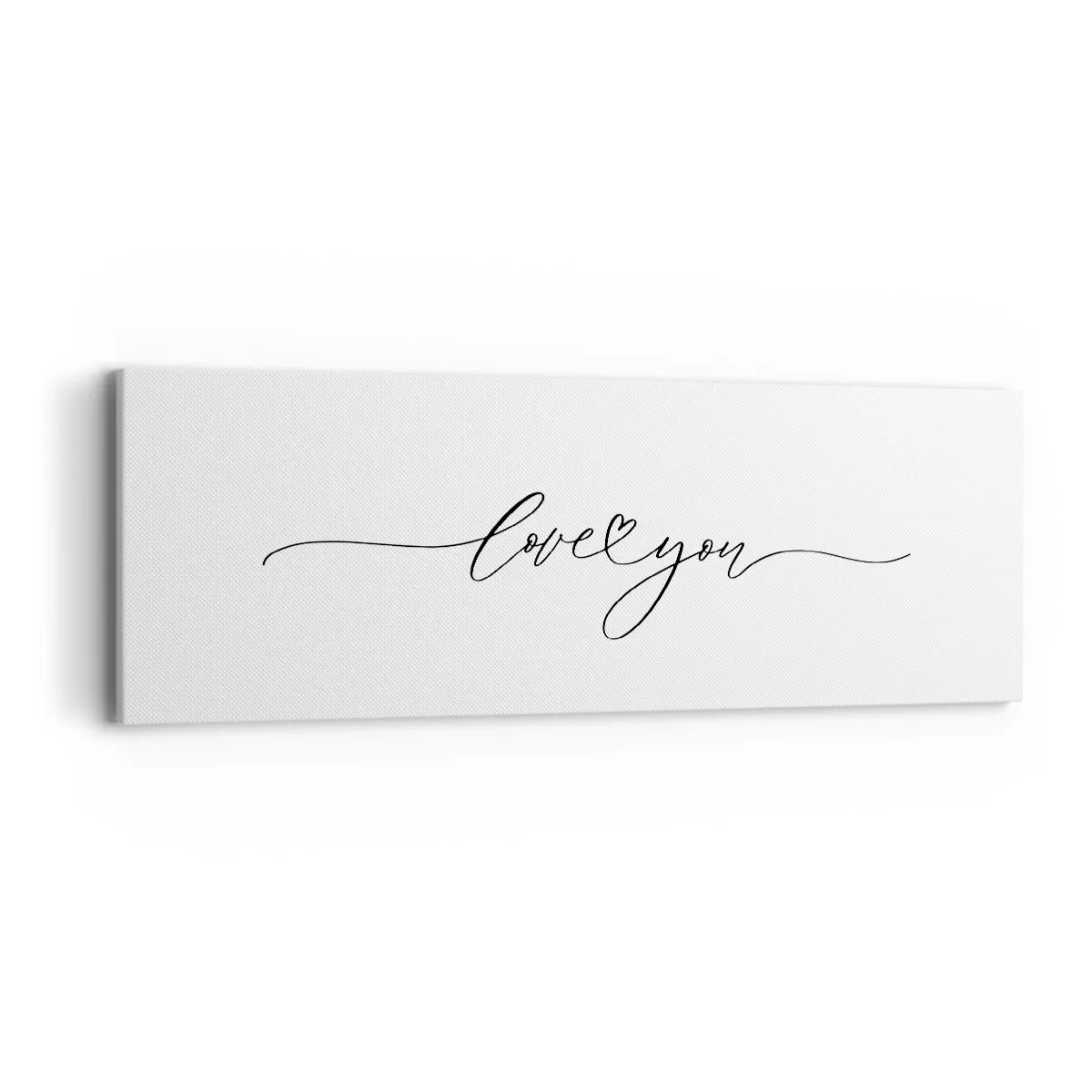 Obraz na płótnie - Czarno na białym - 90x30 cm