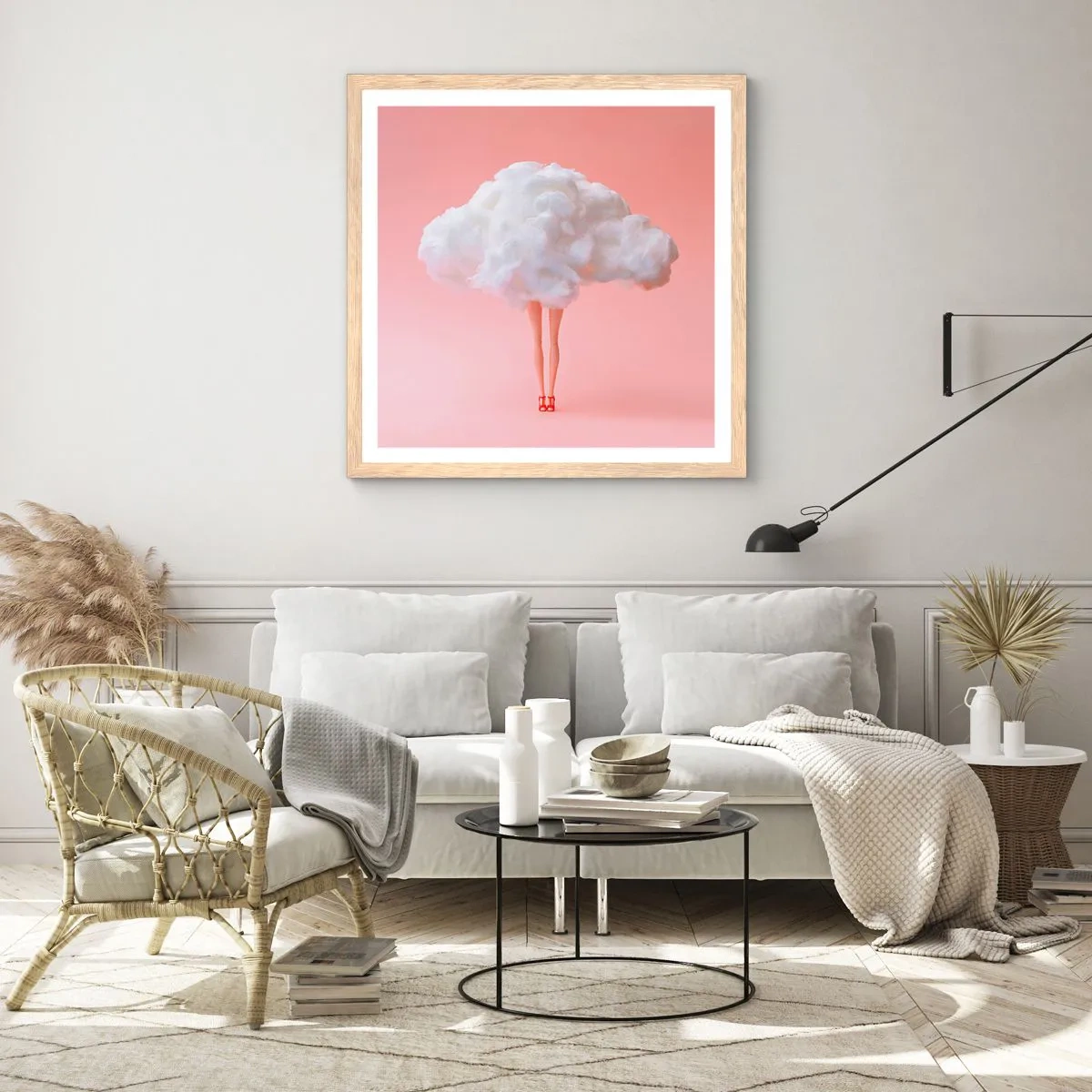 Plakat w ramie jasny dąb - Słodka obietnica - 40x40 cm