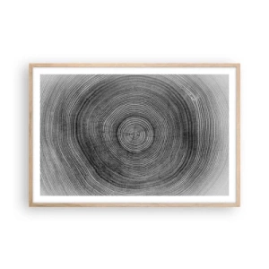 Plakat w ramie jasny dąb - Znak czasu - 91x61 cm
