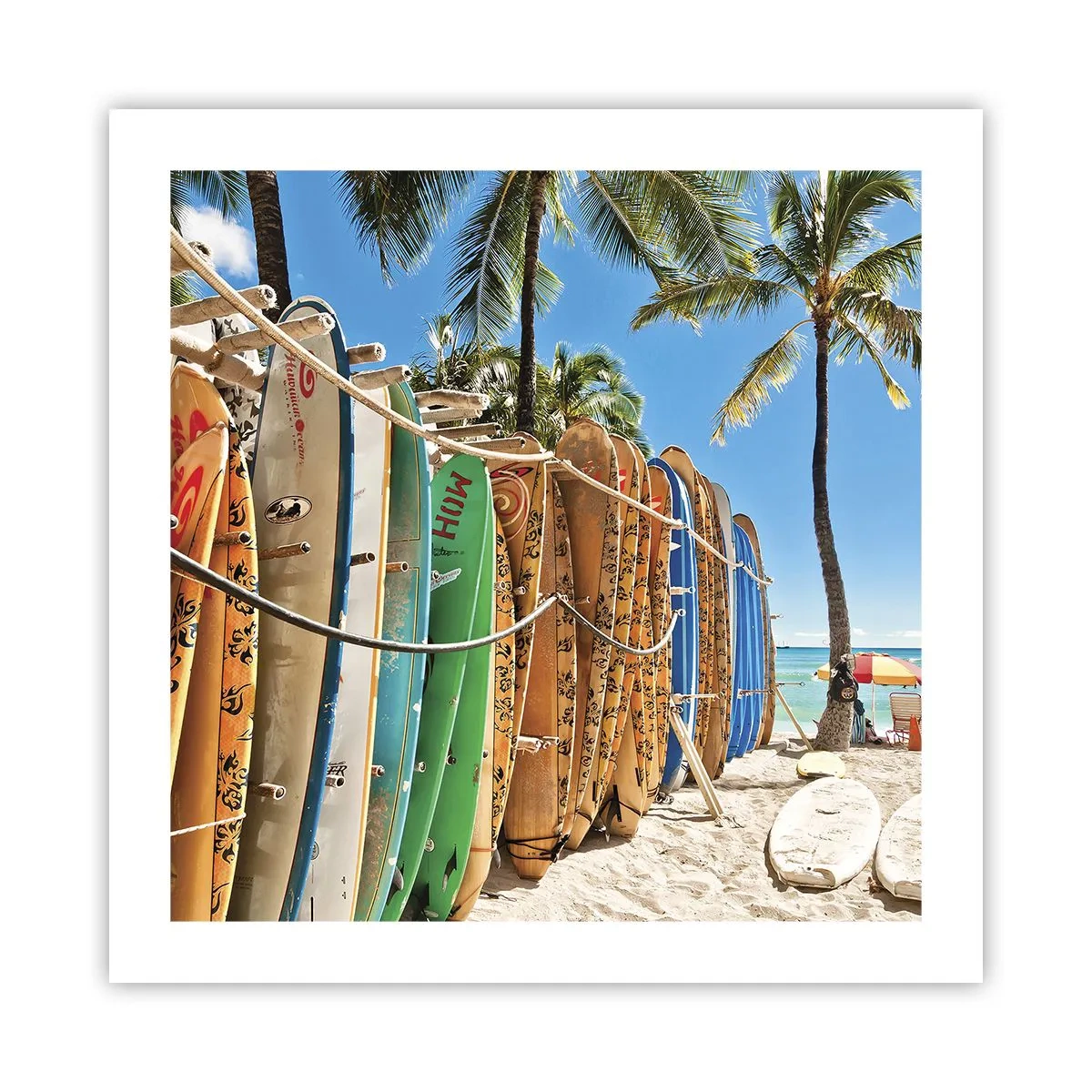 Plakat - Słoneczna zabawa - 50x50 cm