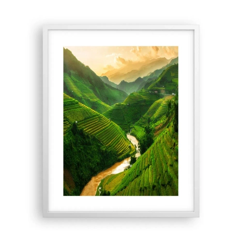 Plakat w białej ramie - Wietnamska dolina - 40x50 cm