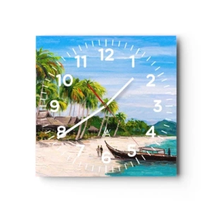 Zegar ścienny - Egzotyczny sen - 40x40 cm