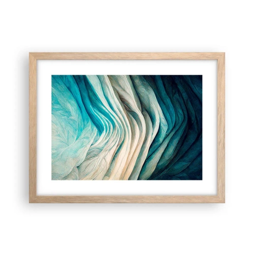 Plakat w ramie jasny dąb - Błękitne nienasycenie - 40x30 cm