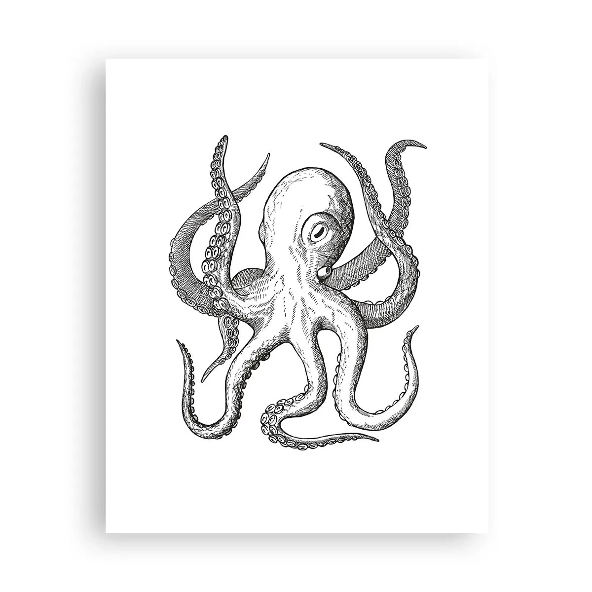 Plakat - Tańcząca z falami - 40x50 cm
