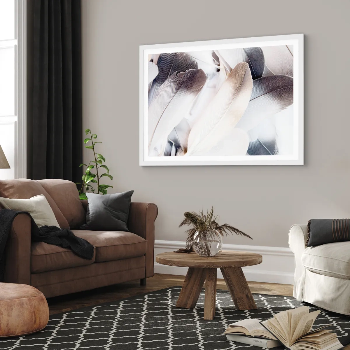 Plakat w białej ramie - Niemal anielskie - 91x61 cm