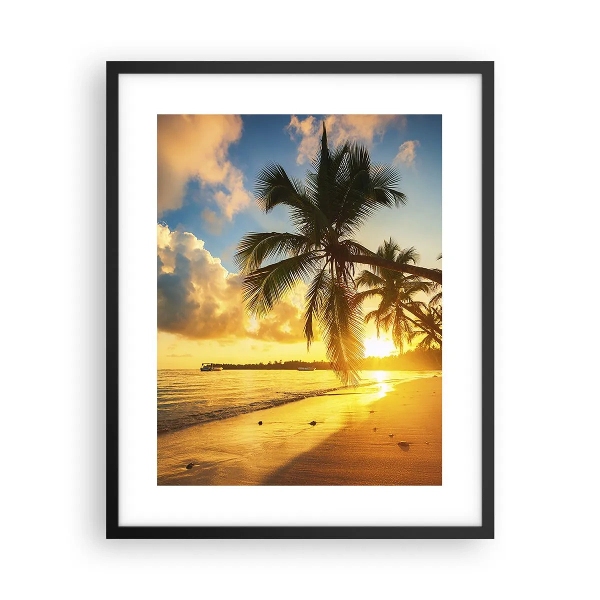 Plakat w czarnej ramie - Karaibskie marzenie - 40x50 cm