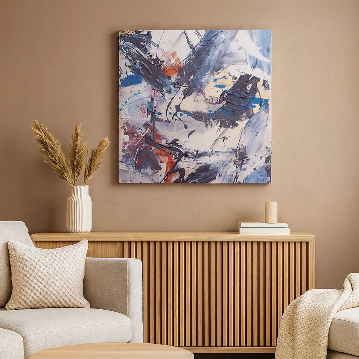 Obraz na płótnie - Szalony taniec abstrakcji - 30x30 cm