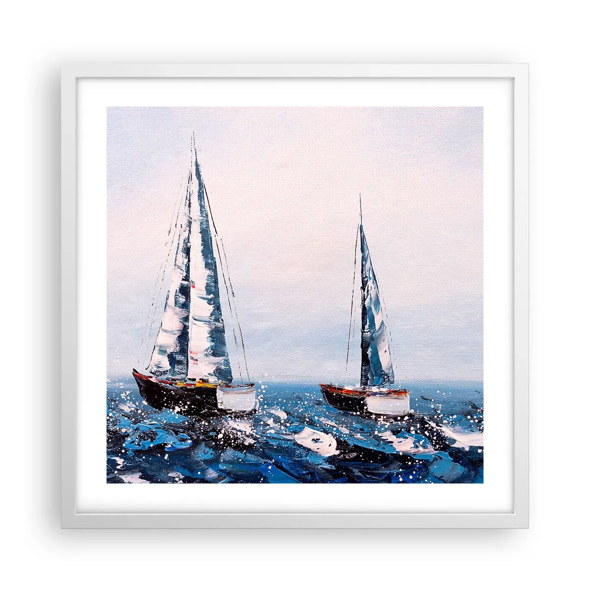 Plakat w białej ramie - Braterstwo wiatru - 50x50 cm