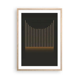 Plakat w ramie jasny dąb - Zbadać ciemność - 50x70 cm