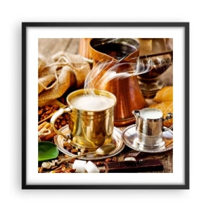 Plakat w czarnej ramie - Miłego dnia! - 50x50 cm