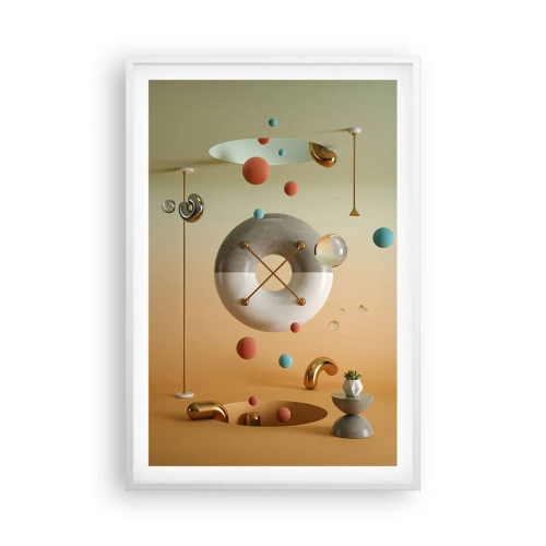 Plakat w białej ramie - Wszystko się zdarzyć może - 61x91 cm