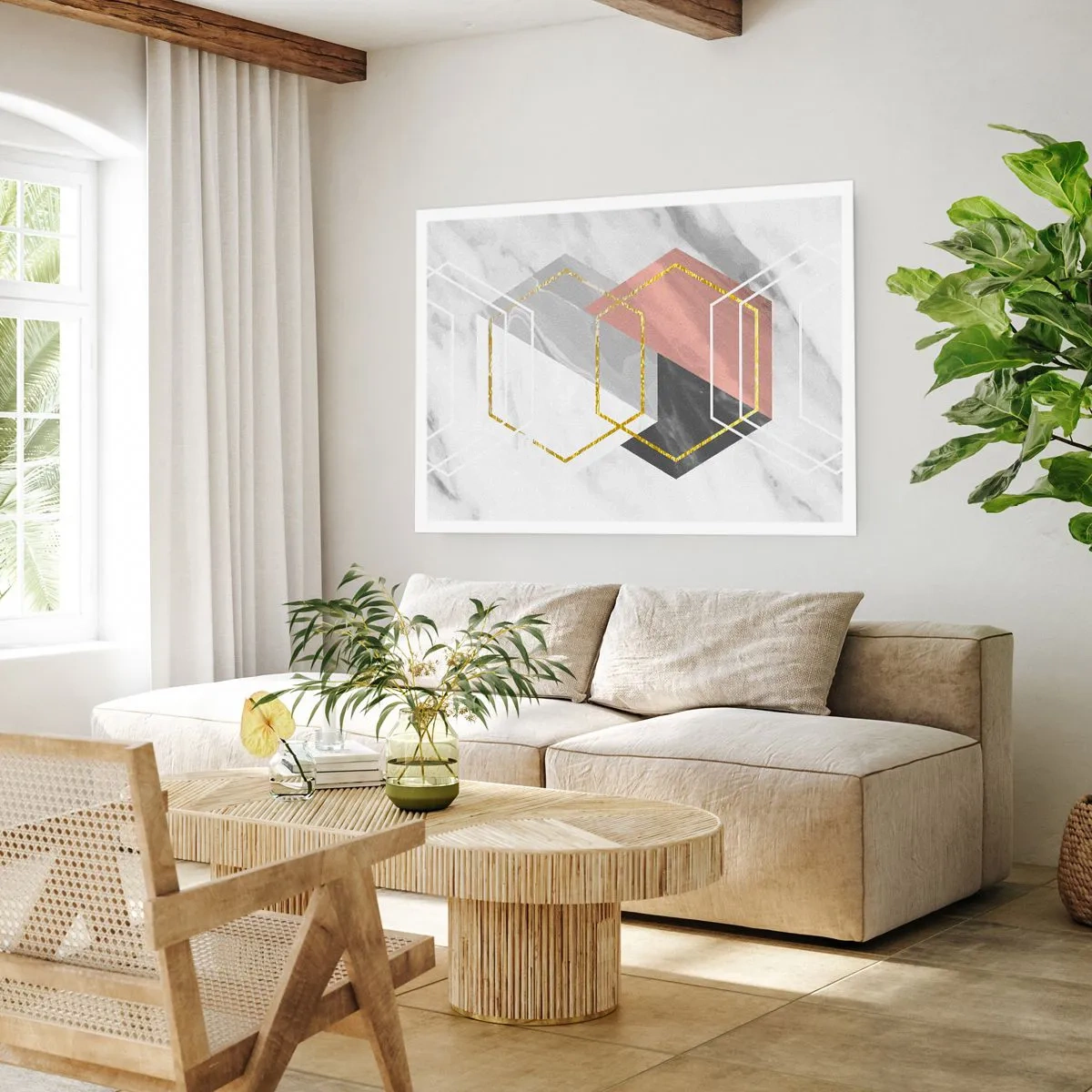 Plakat - Kompozycja łańcuchowa - 70x50 cm