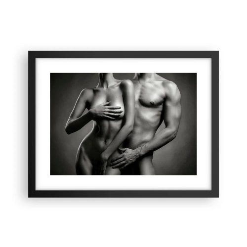 Plakat w czarnej ramie - Adam i Ewa - 40x30 cm