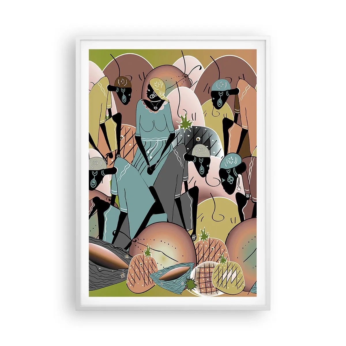 Plakat w białej ramie - Nadchodzi wielkie święto - 70x100 cm