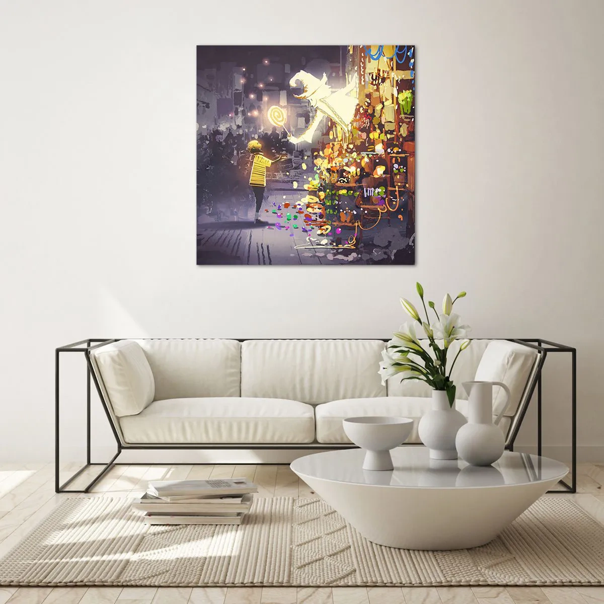 Obraz na szkle - Czary istnieją - 70x70 cm