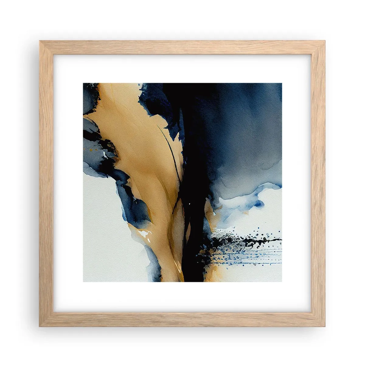 Plakat w ramie jasny dąb - Za zasłoną - 30x30 cm