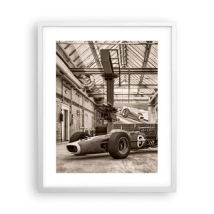 Plakat w białej ramie - Odpoczynek zwycięzcy - 40x50 cm