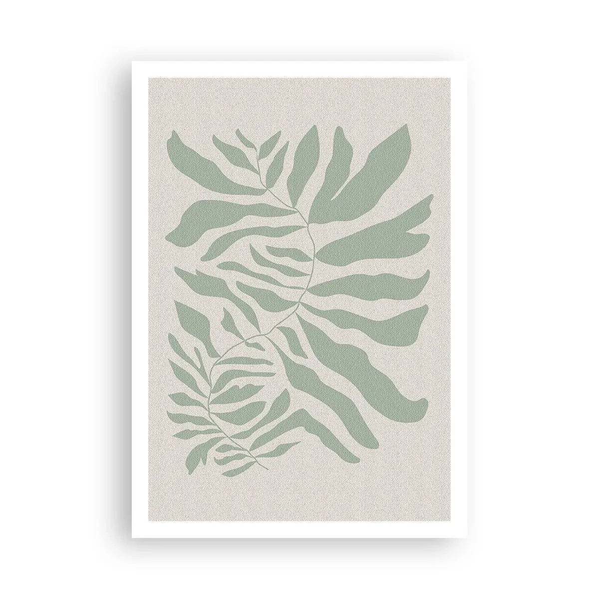 Plakat - Szmaragdowa gałązka - 70x100 cm