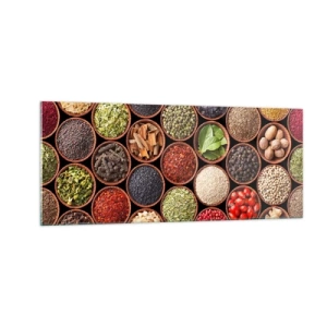 Obraz na szkle - Wszystkie smaki świata - 100x40 cm