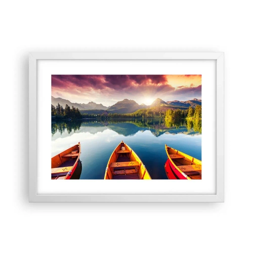 Plakat w białej ramie - Nic przeciw naturze - 40x30 cm