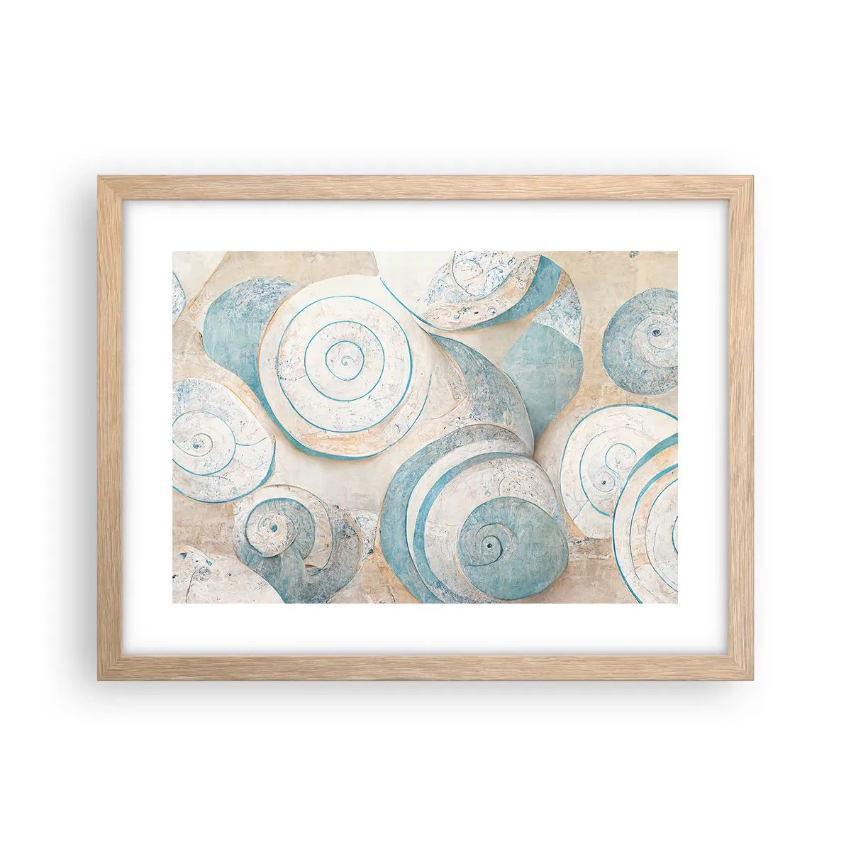 Plakat w ramie jasny dąb - Co kryje muszla? - 40x30 cm