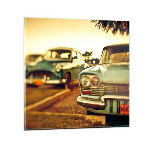 Obraz na szkle - Poczekamy, zobaczymy - 40x40 cm