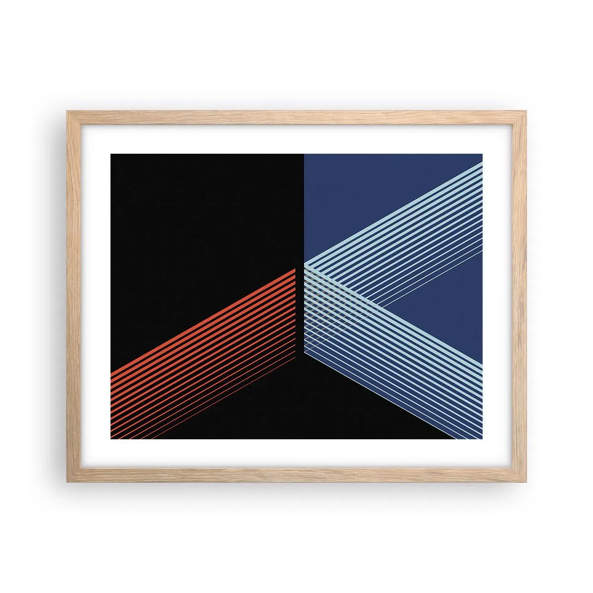 Plakat w ramie jasny dąb - Prosta historia - 50x40 cm