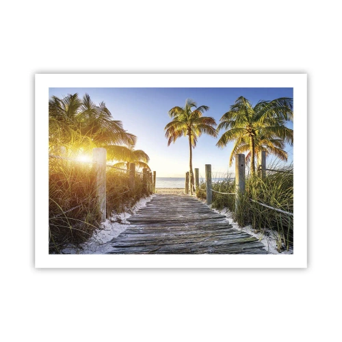 Plakat - Prosto do raju - 70x50 cm