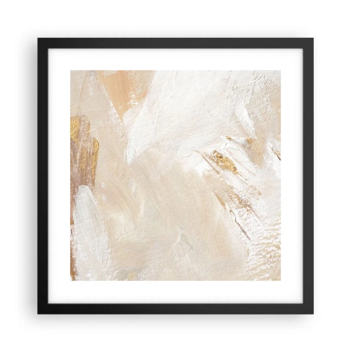 Plakat w czarnej ramie - Pastelowa kompozycja - 40x40 cm