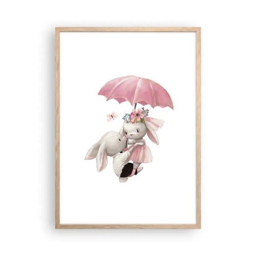 Plakat w ramie jasny dąb - To właśnie miłość - 50x70 cm