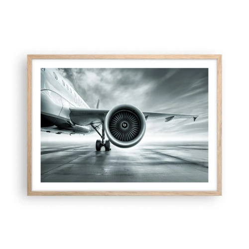 Plakat w ramie jasny dąb - Jest moc! - 70x50 cm