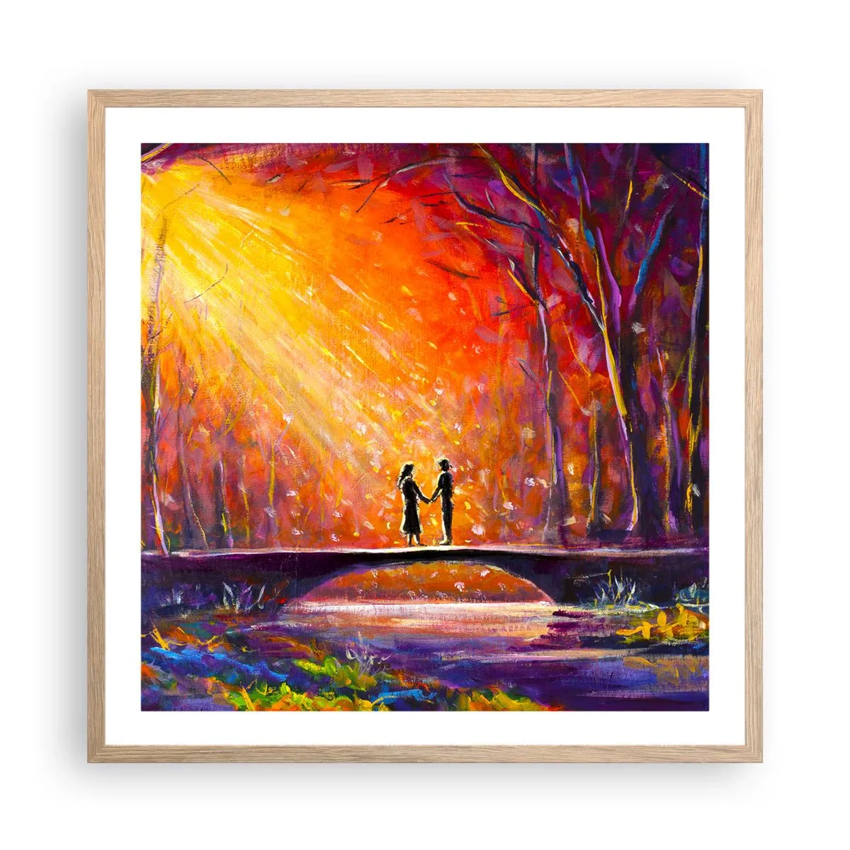 Plakat w ramie jasny dąb - Niebo ich też kocha - 60x60 cm