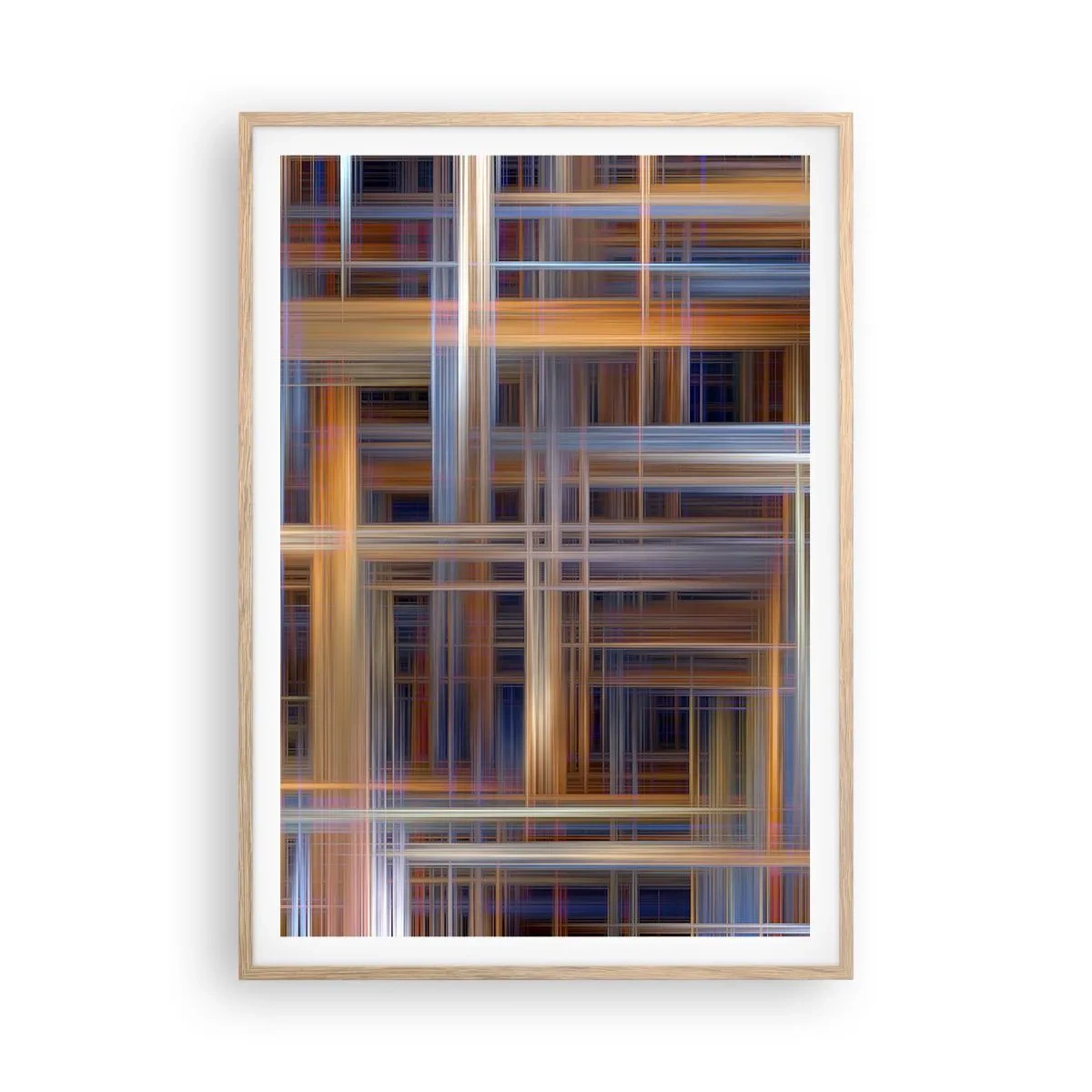 Plakat w ramie jasny dąb - Utkane ze światła - 70x100 cm