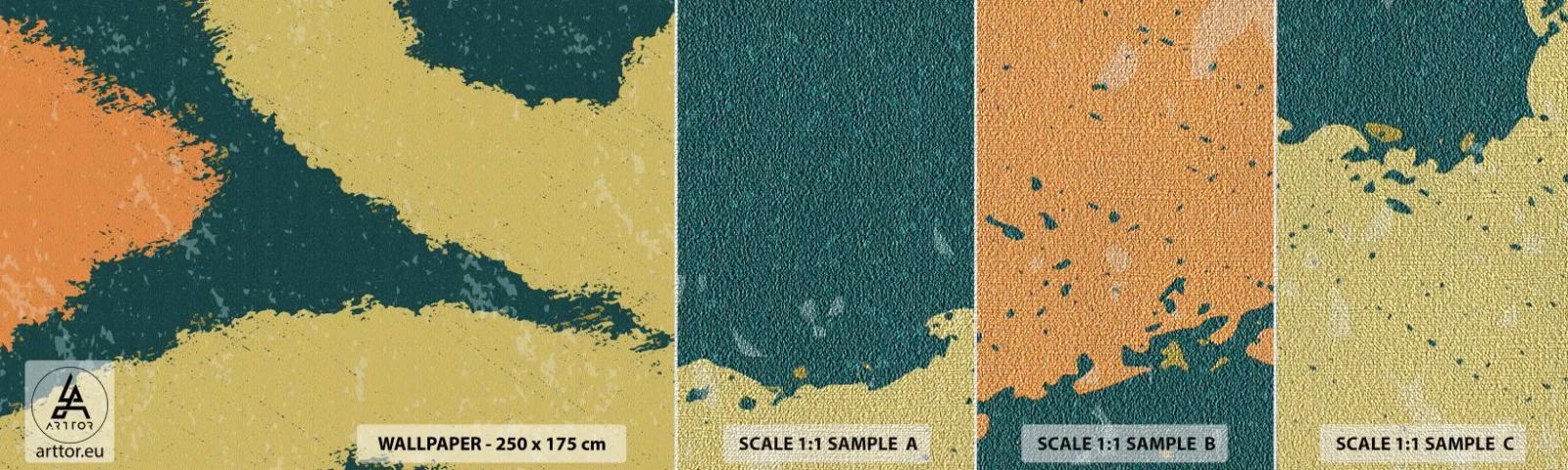 Fototapeta Próbka Premium Canvas - Abstrakcja – powolnym ruchem - Abstrakcja, Sztuka, Postarzane - 100x30 cm