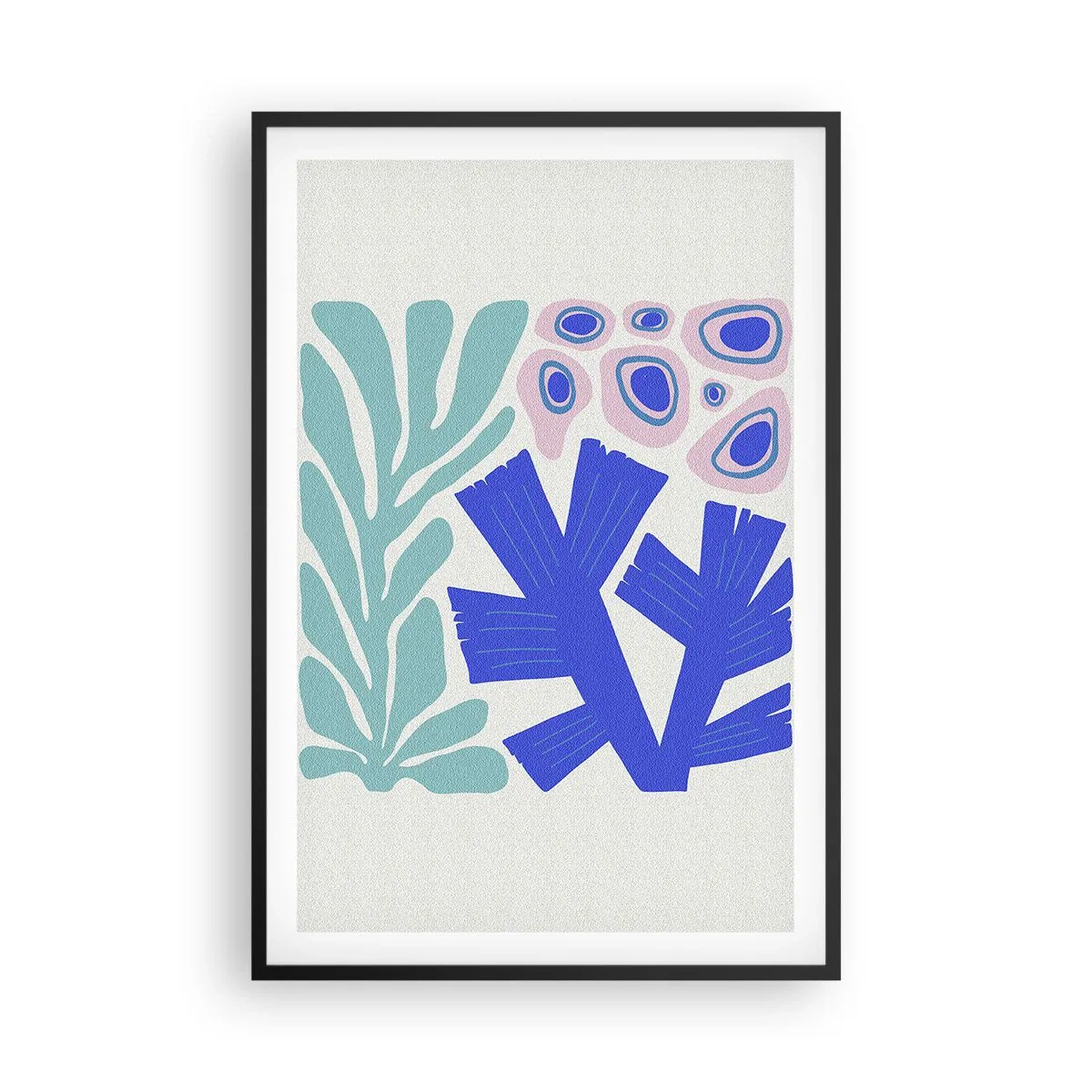 Plakat w czarnej ramie - Podwodny ogród - 61x91 cm