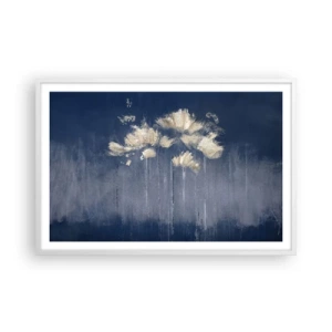 Plakat w białej ramie - Jak płatki na wietrze - 91x61 cm