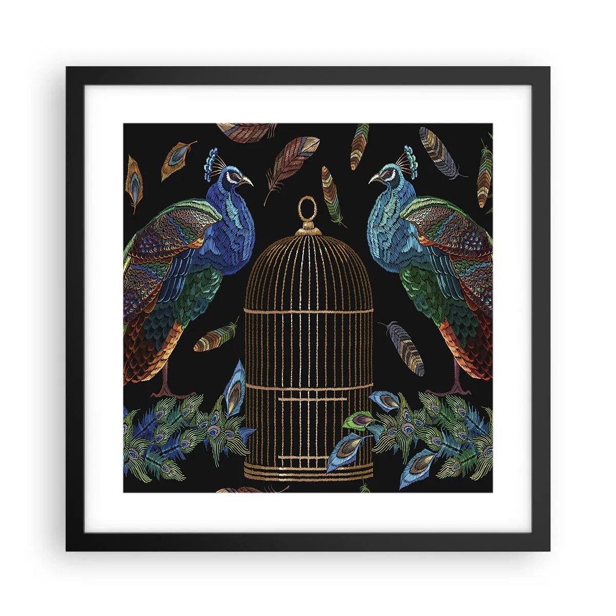 Plakat w czarnej ramie - W królewskich szatach - 40x40 cm