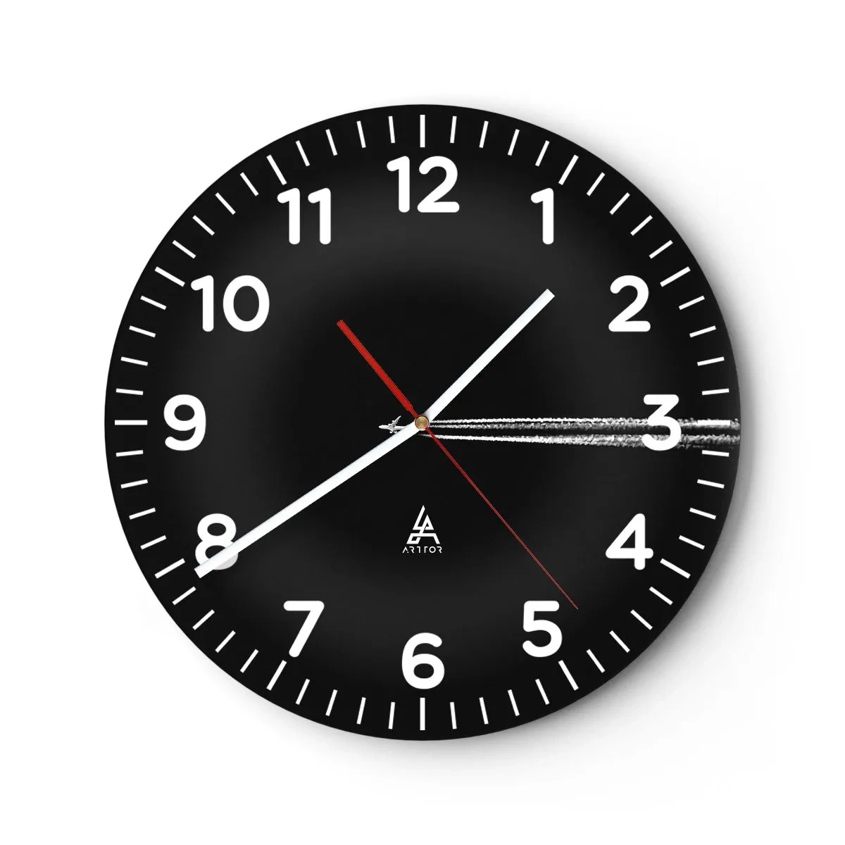 Zegar ścienny - W inny wymiar - 40x40 cm