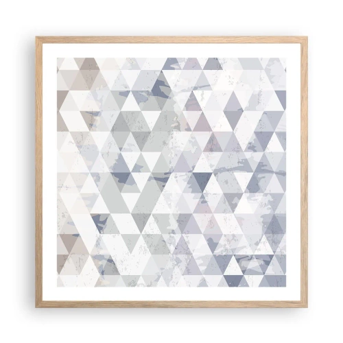 Plakat w ramie jasny dąb - W rytmie na trzy - 60x60 cm